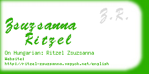 zsuzsanna ritzel business card